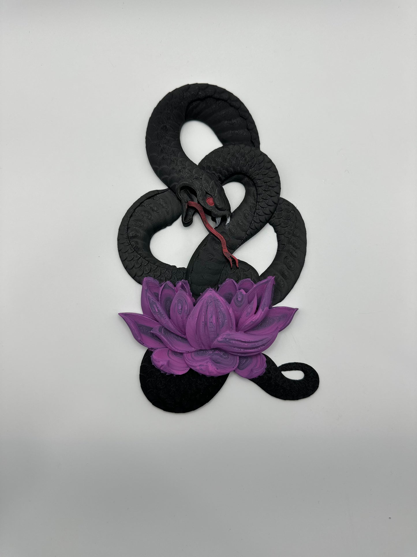 Lotus Snake Wall Art