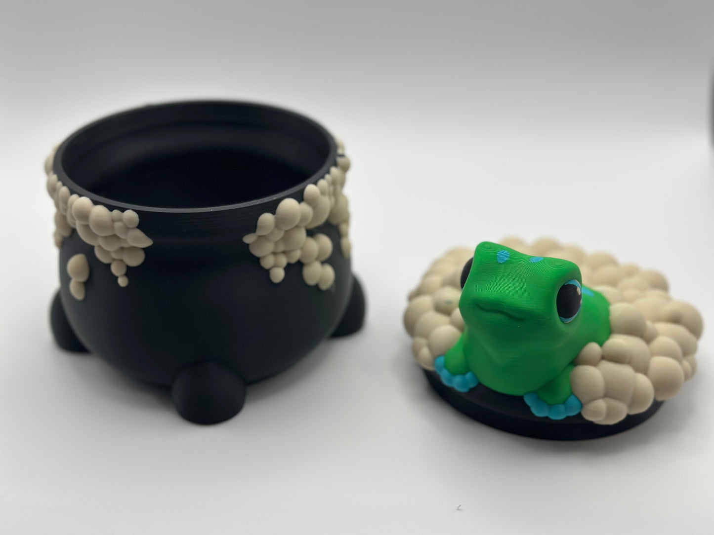 Large Frog Cauldron Trinket Jar