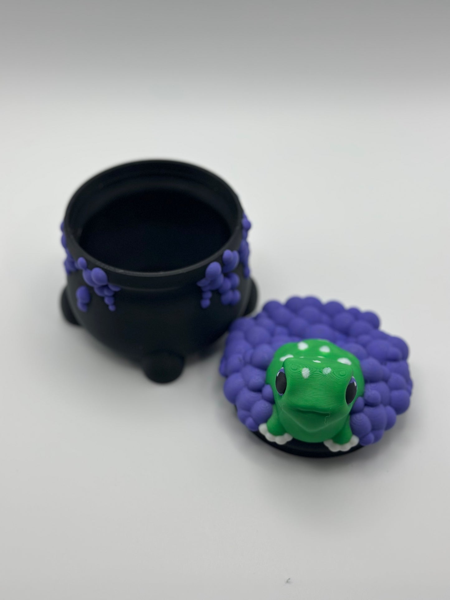 Frog Cauldron Trinket Jar