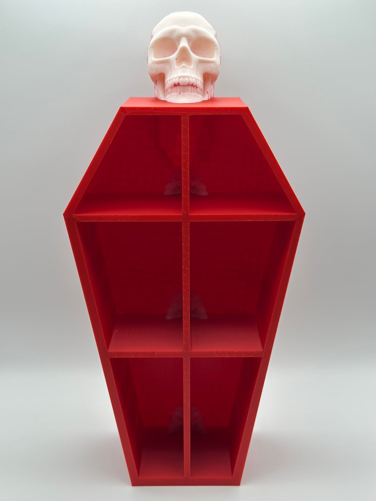 Coffin Shelf with Skulls