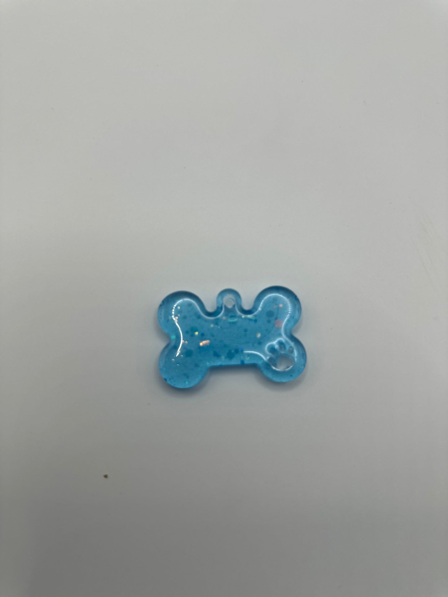 Medium Dog Bone Pet Tag with Paw Print