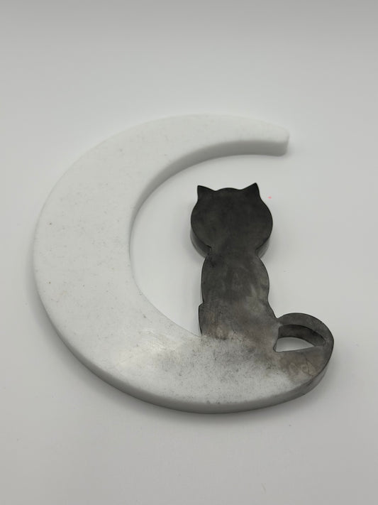 Moon with Cat Wall Art