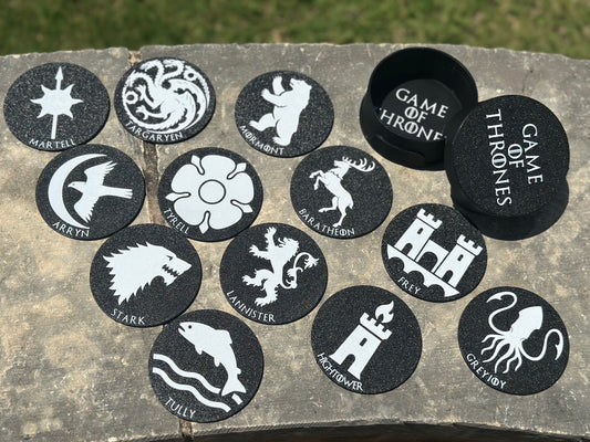 Set of 12 Coasters with Case