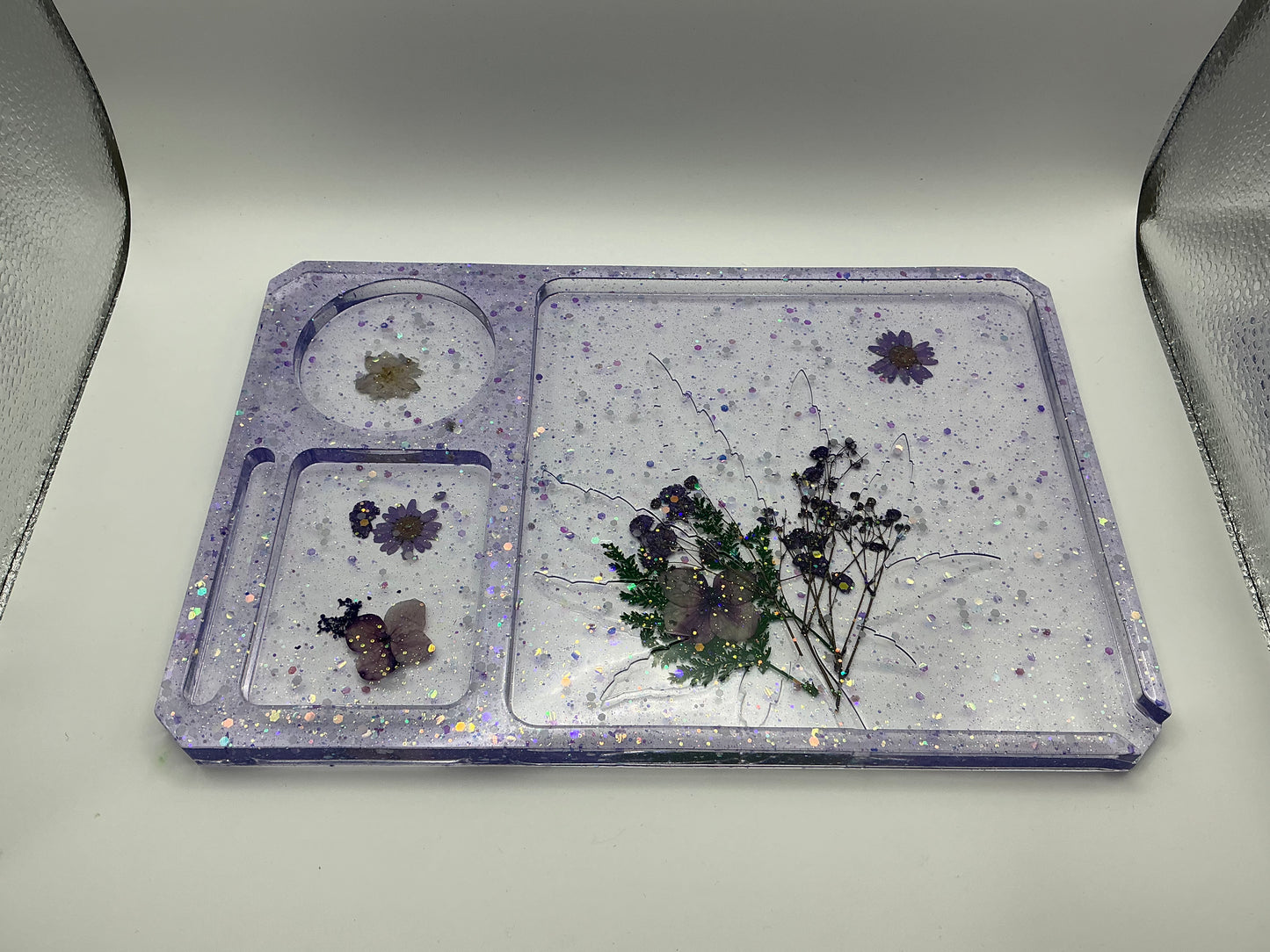 Large Flower Rolling Tray