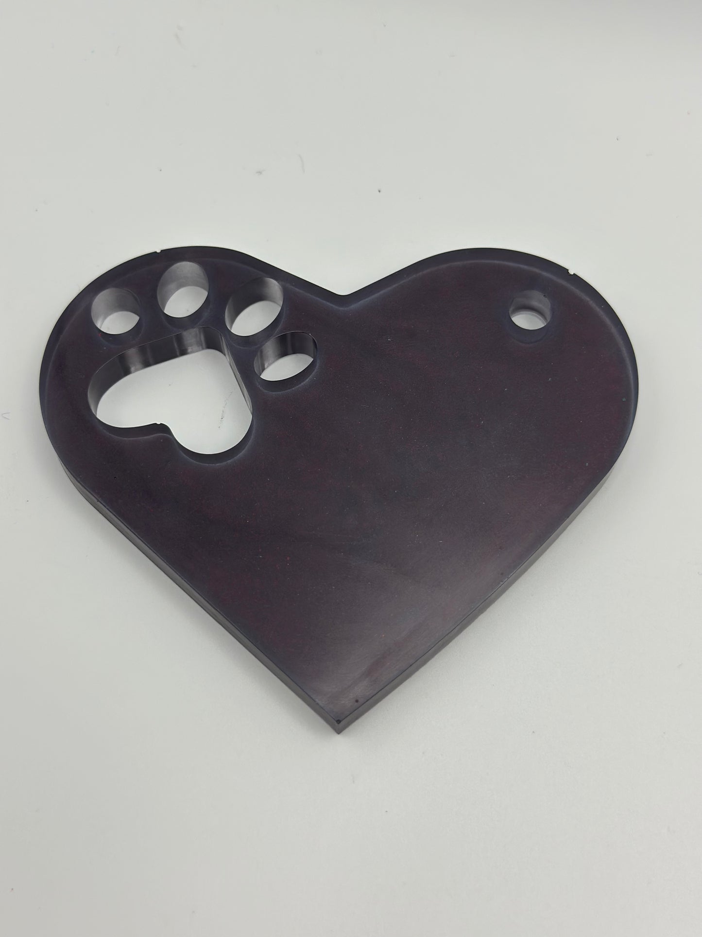 Heart with Paw Cutout